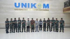 UNIKOM Terima Kunjungan Komandan Pusat Kesenjataan Infanteri (Pusenif) Bandung, Perkuat Sinergi Dalam Rangka Hut TNI Ke-80